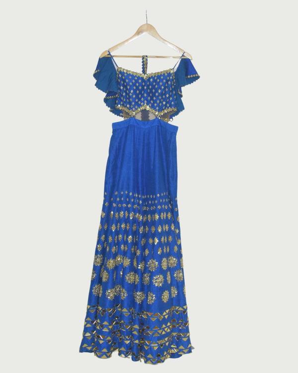 Papa Don't Preach Papa Don’t Preach Electric Blue Embroidered Jumpsuit, Like New