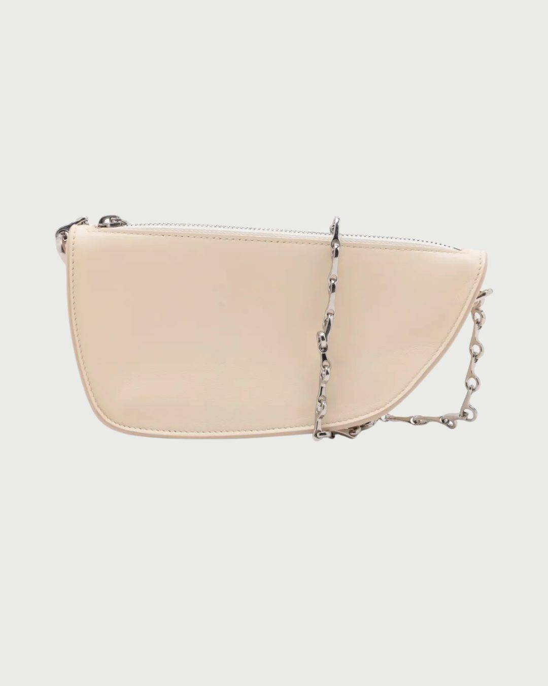 Burberry Micro Shield Sling Bag – Beige Leather Shoulder Bag, Like New